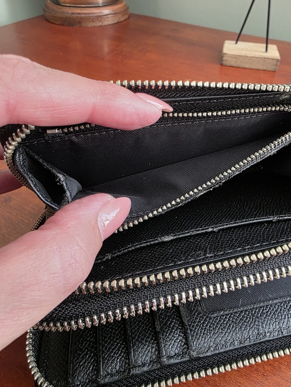 Coach 63664 Coachella Dreamweaver Tribe Double Zip Wallet